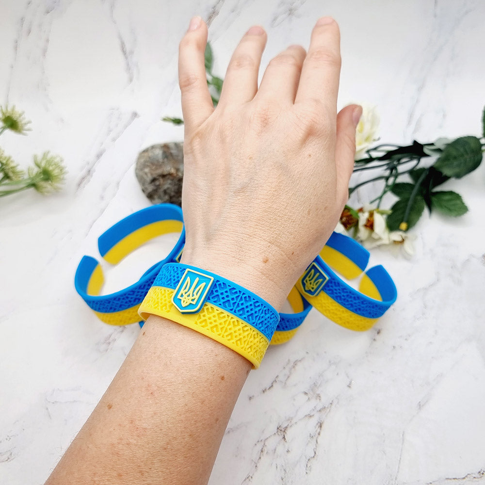 Ukraine 🇺🇦 Bracelet - 3D Printed High Quality National Pride Series