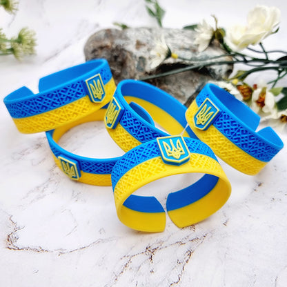 Ukraine 🇺🇦 Bracelet - 3D Printed High Quality National Pride Series