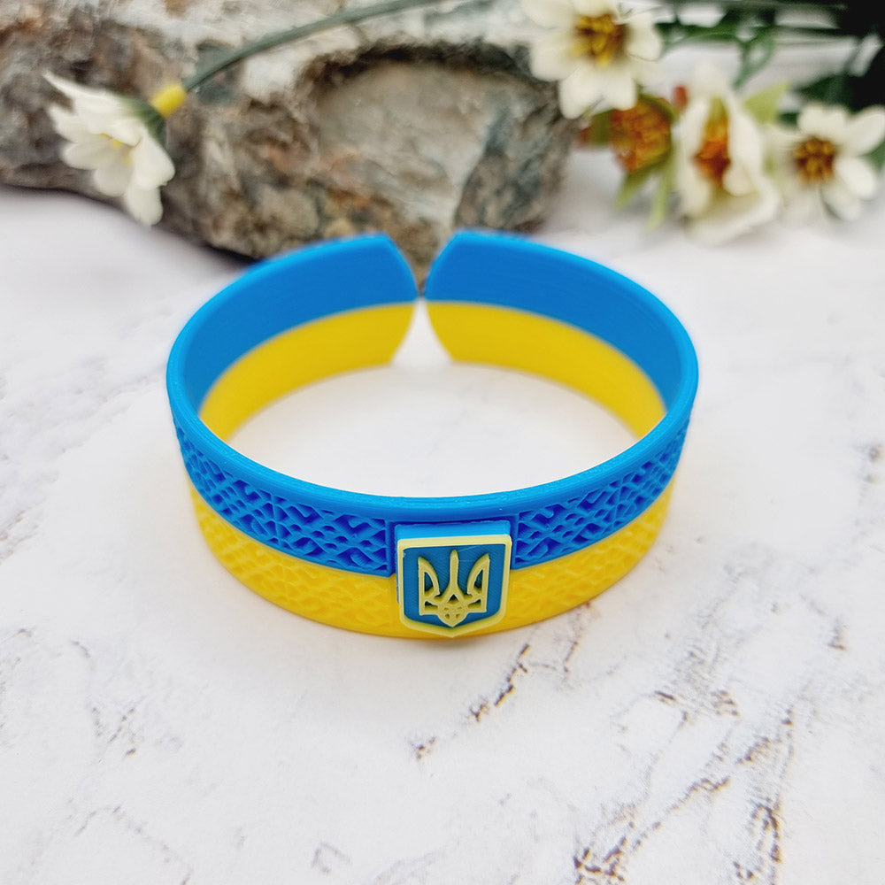 Ukraine 🇺🇦 Bracelet - 3D Printed High Quality National Pride Series
