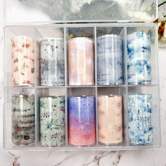 Japanese Style 1 - Set of Colorful Transfer Foils