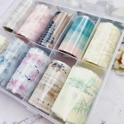 Japanese Style 2 - Set of Colorful Transfer Foils