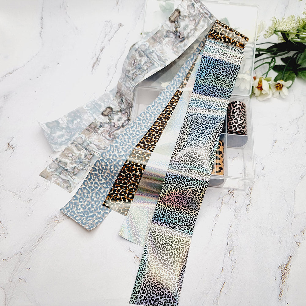 Big Cats and Reptiles - Set of Colorful Transfer Foils