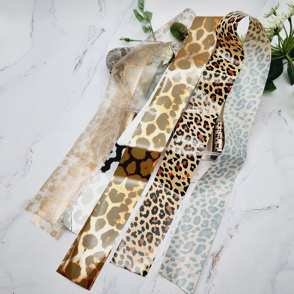 Golden Big Cats - Set of Colorful Transfer Foils