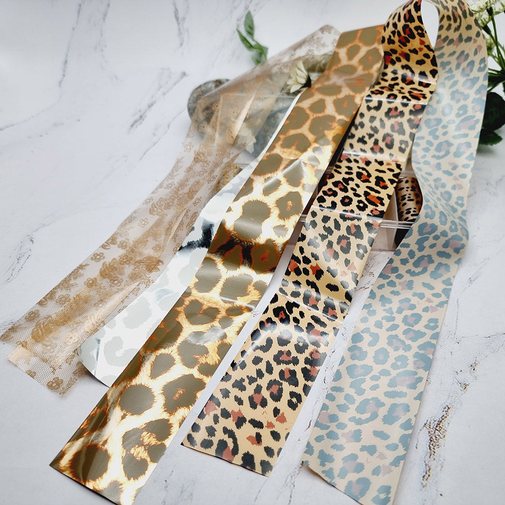 Golden Big Cats - Set of Colorful Transfer Foils