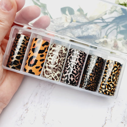 Big Cats Patterns - Set of Colorful Transfer Foils