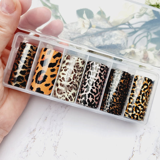 Big Cats Patterns - Set of Colorful Transfer Foils