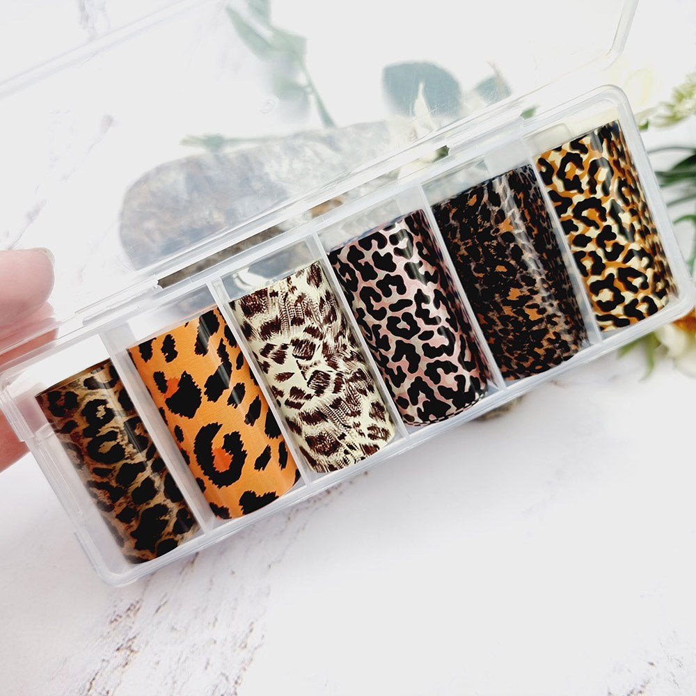 Big Cats Patterns - Set of Colorful Transfer Foils