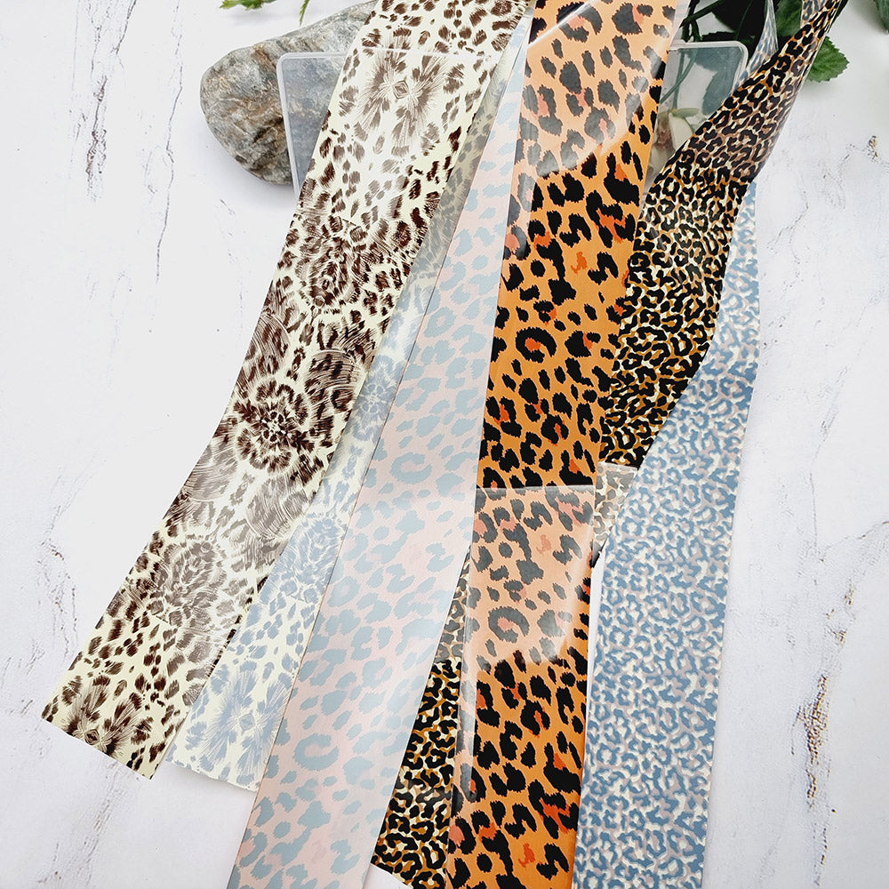 Big Cats Patterns - Set of Colorful Transfer Foils