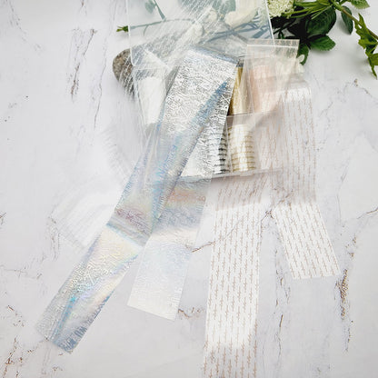 Text and Letters - Set of Colorful Transfer Foils