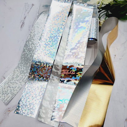 Metallic Patterns - Set of Colorful Transfer Foils