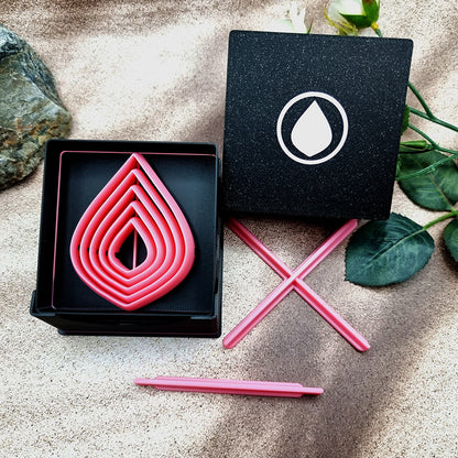 5 Sharp Drop Cutters in Set - Perfectly Aligned Imprint Cutters #18