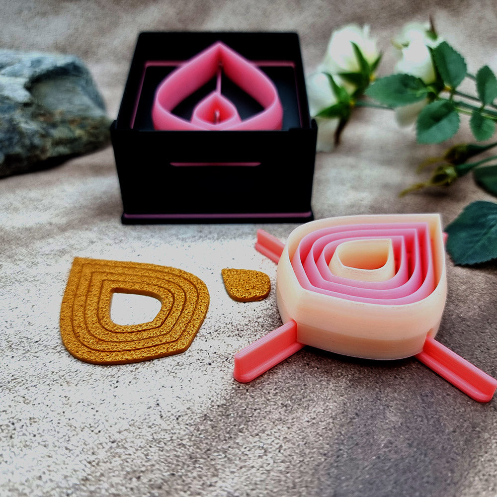 5 Sharp Drop Cutters in Set - Perfectly Aligned Imprint Cutters #18