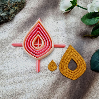 5 Sharp Drop Cutters in Set - Perfectly Aligned Imprint Cutters #18