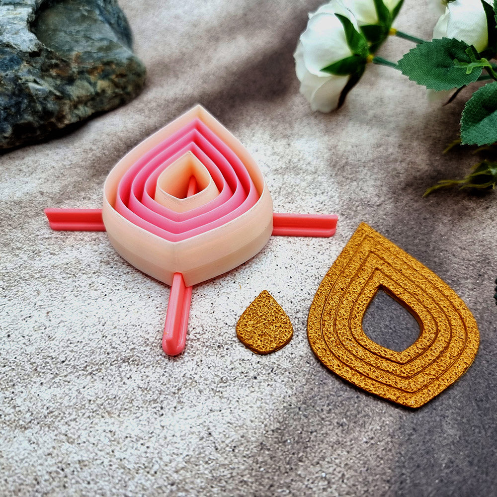 5 Sharp Drop Cutters in Set - Perfectly Aligned Imprint Cutters #18