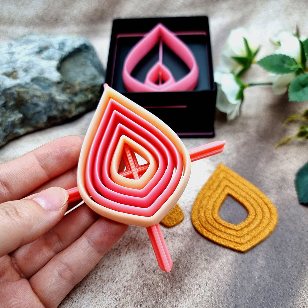 5 Sharp Drop Cutters in Set - Perfectly Aligned Imprint Cutters #18