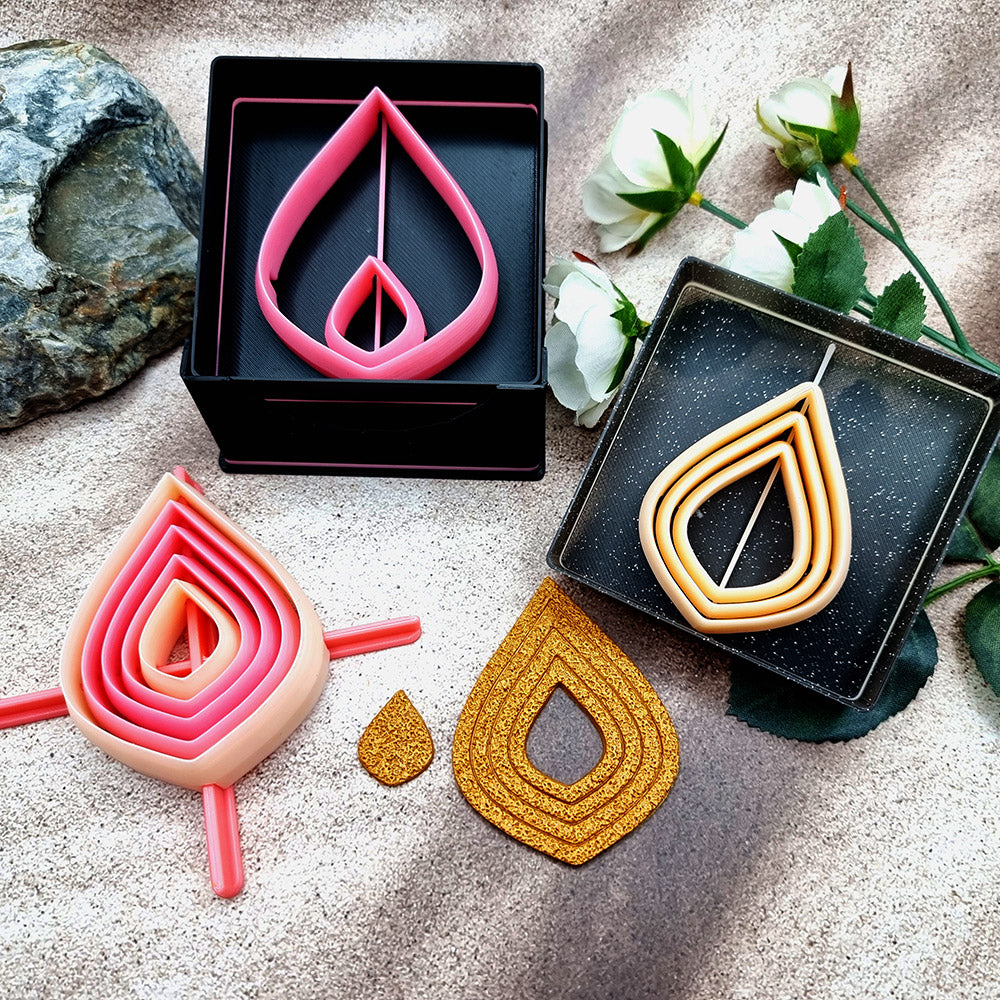 5 Sharp Drop Cutters in Set - Perfectly Aligned Imprint Cutters #18