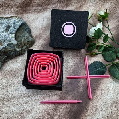 6 Smooth Square Cutters in Set - Perfectly Aligned Imprint Cutters #21