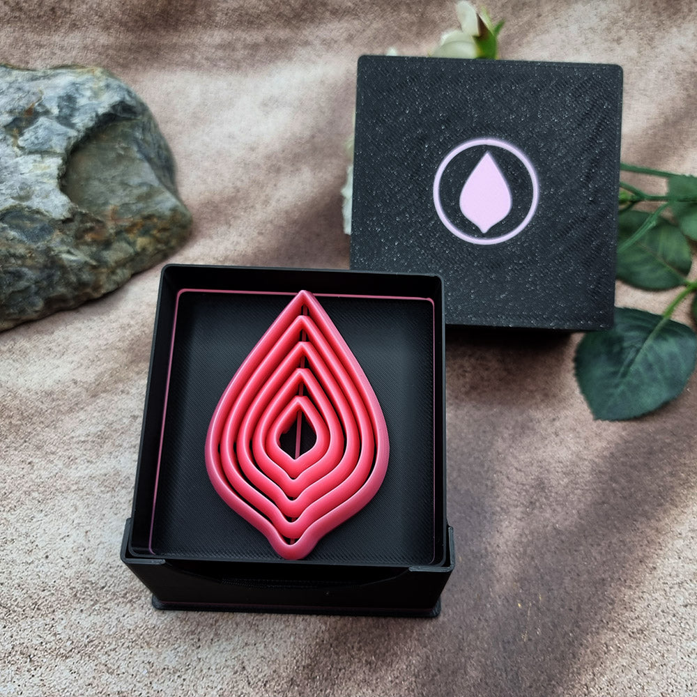 5 Leaf Cutters in Set - Perfectly Aligned Imprint Cutters #24