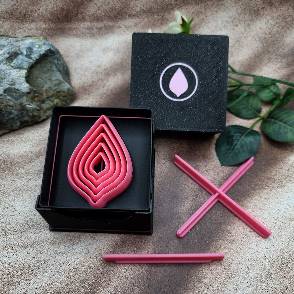 5 Leaf Cutters in Set - Perfectly Aligned Imprint Cutters #24