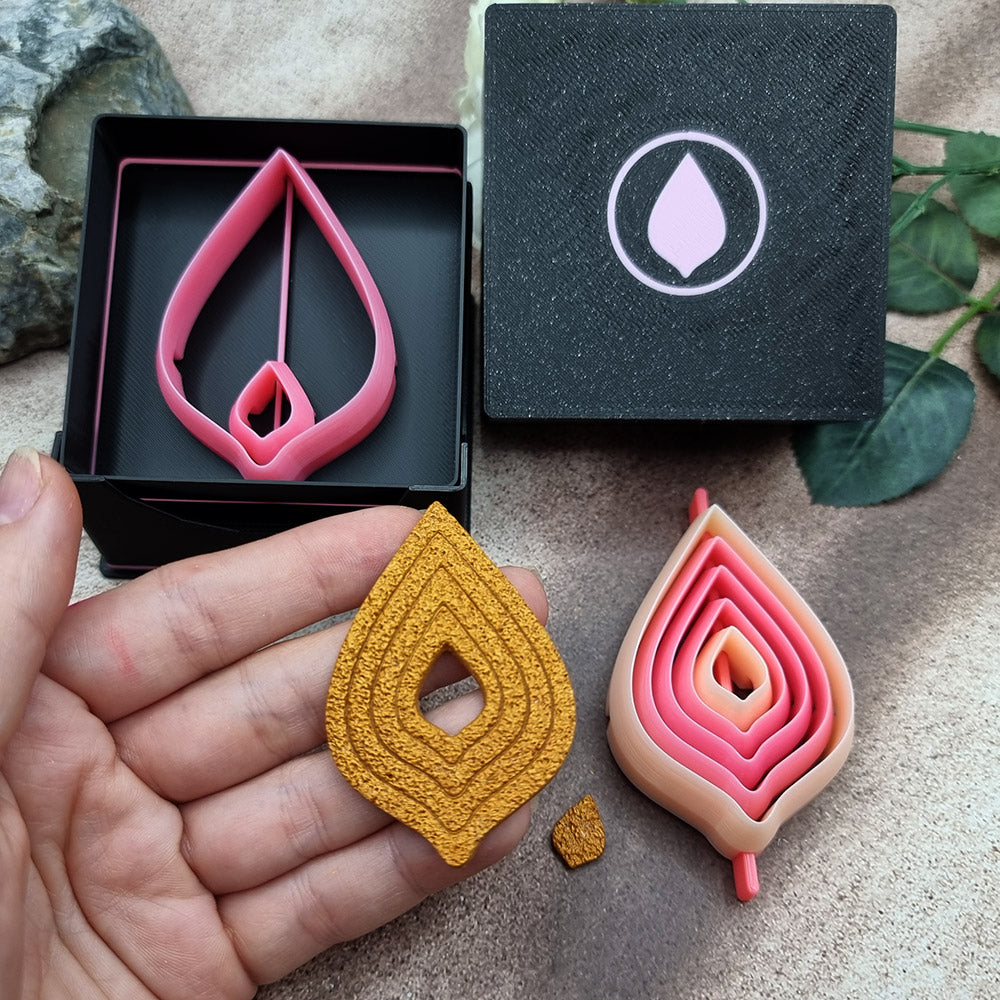 5 Leaf Cutters in Set - Perfectly Aligned Imprint Cutters #24