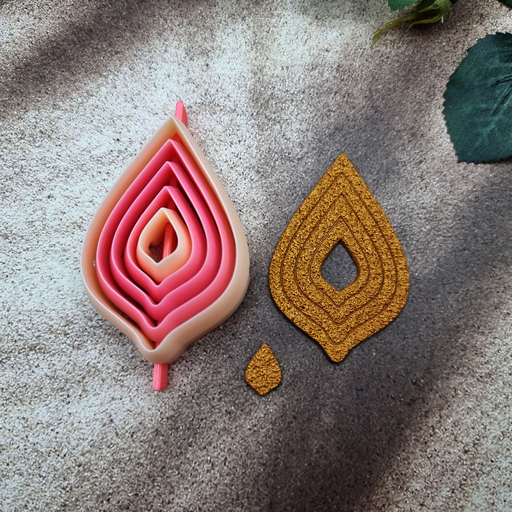 5 Leaf Cutters in Set - Perfectly Aligned Imprint Cutters #24