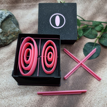 6 Long Oval Cutters in Set - Perfectly Aligned Imprint Cutters #25