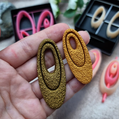 6 Long Oval Cutters in Set - Perfectly Aligned Imprint Cutters #25