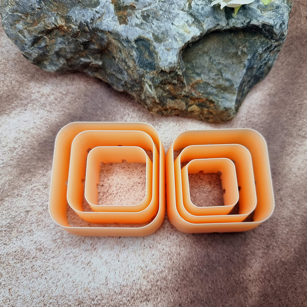 Outer Rings Cutters - Square Shape - 6 cutters