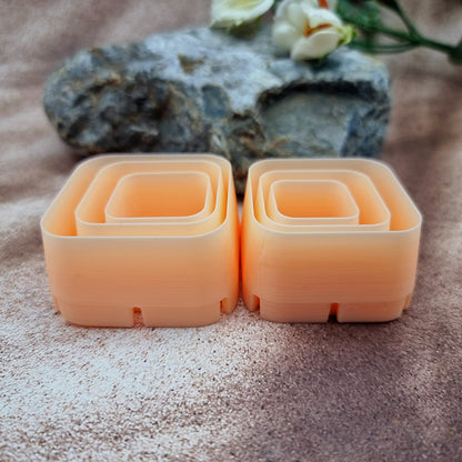 Outer Rings Cutters - Square Shape - 6 cutters