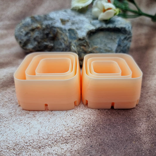 Outer Rings Cutters - Square Shape - 6 cutters