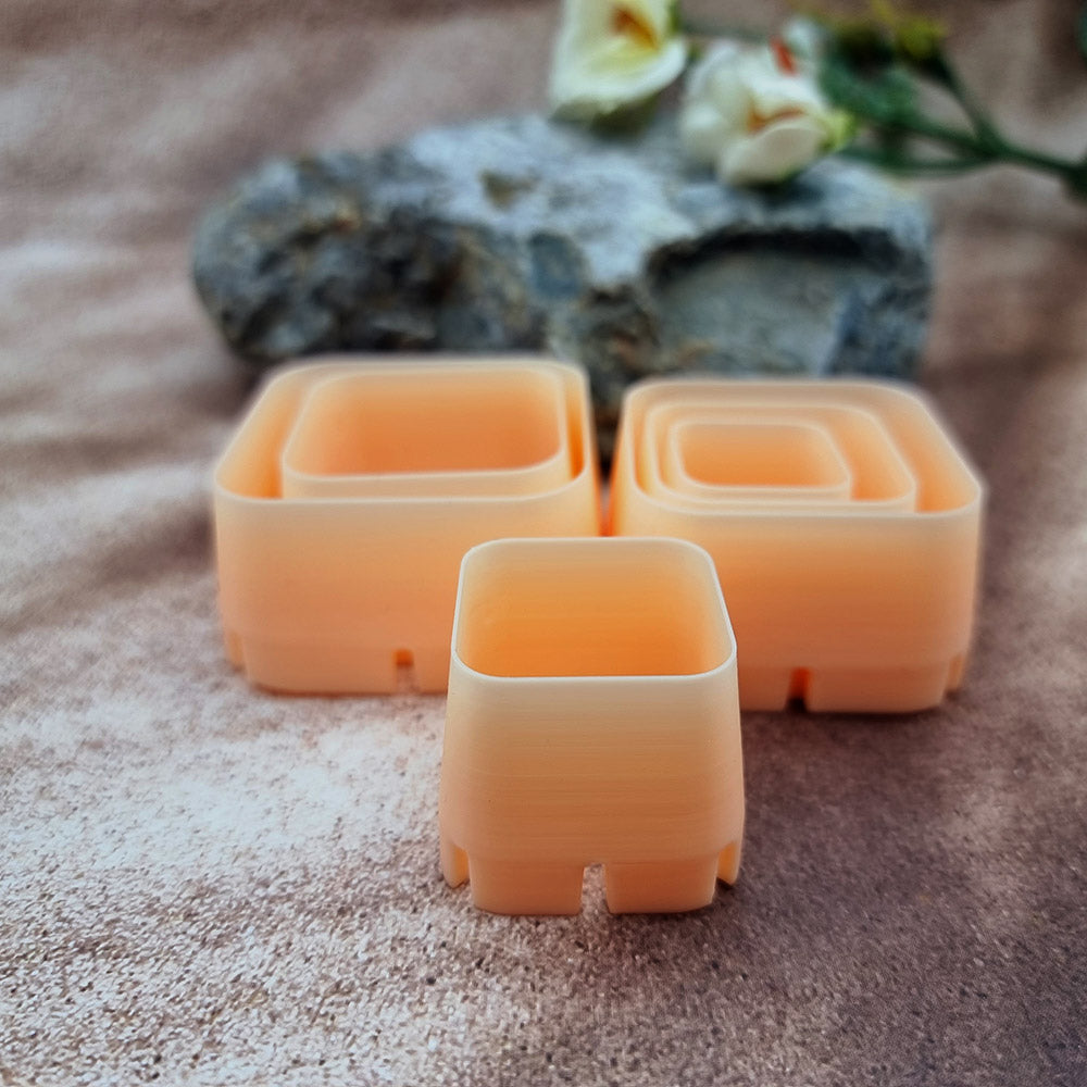 Outer Rings Cutters - Square Shape - 6 cutters