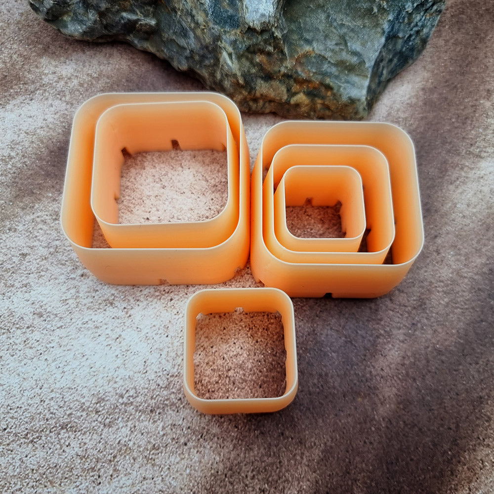 Outer Rings Cutters - Square Shape - 6 cutters