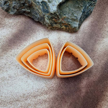Outer Rings Cutters - Smooth Triangle Shape - 5 cutters