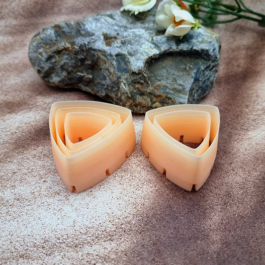 Outer Rings Cutters - Smooth Triangle Shape - 5 cutters