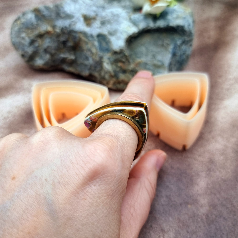 Outer Rings Cutters - Smooth Triangle Shape - 5 cutters