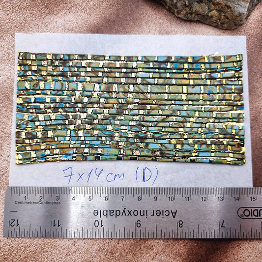 Raw Polymer Clay Veneer (D) "Amazing Mosaic"