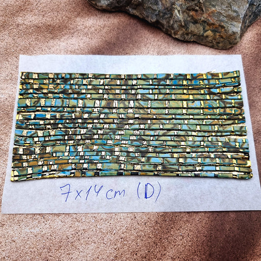 Raw Polymer Clay Veneer (D) "Amazing Mosaic"