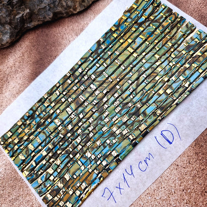 Raw Polymer Clay Veneer (D) "Amazing Mosaic"