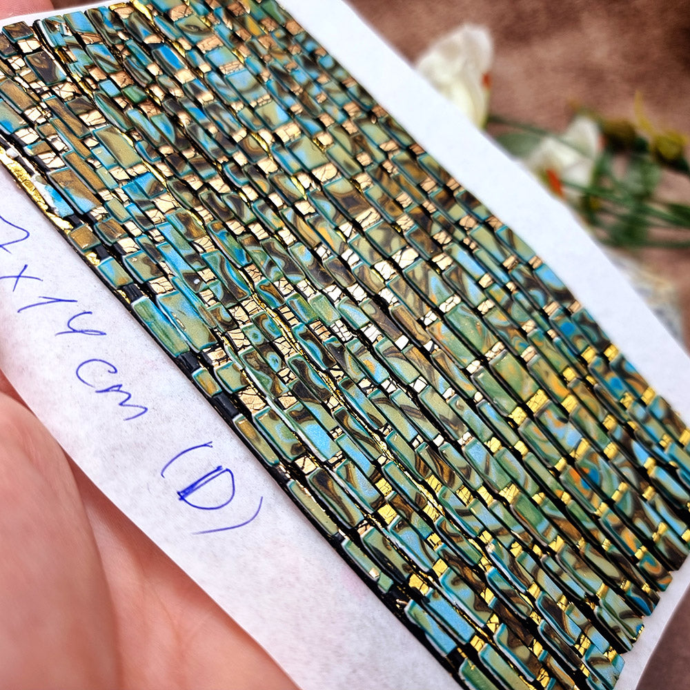 Raw Polymer Clay Veneer (D) "Amazing Mosaic"