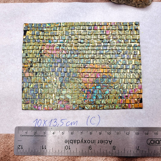 Raw Polymer Clay Veneer (C) "Amazing Mosaic"