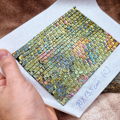 Raw Polymer Clay Veneer (C) "Amazing Mosaic"