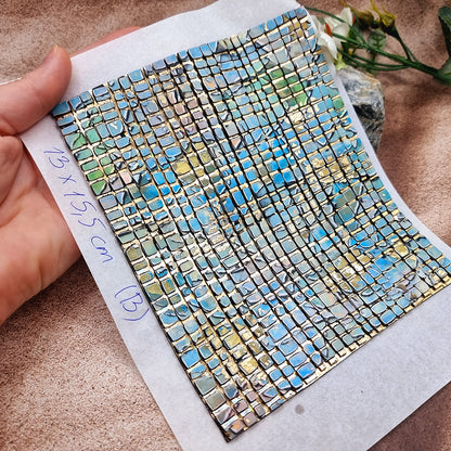 Raw Polymer Clay Veneer (B) "Amazing Mosaic"