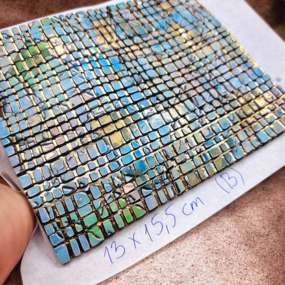 Raw Polymer Clay Veneer (B) "Amazing Mosaic"