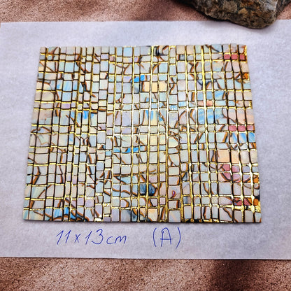 Raw Polymer Clay Veneer (A) "Amazing Mosaic"