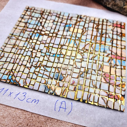 Raw Polymer Clay Veneer (A) "Amazing Mosaic"