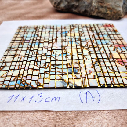 Raw Polymer Clay Veneer (A) "Amazing Mosaic"