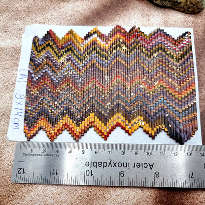 Raw Polymer Clay Veneer (A) "Amazing Bargello"