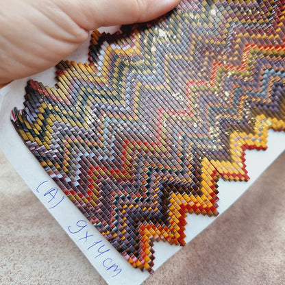 Raw Polymer Clay Veneer (A) "Amazing Bargello"