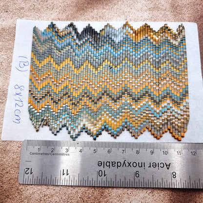 Raw Polymer Clay Veneer (B) "Amazing Bargello"