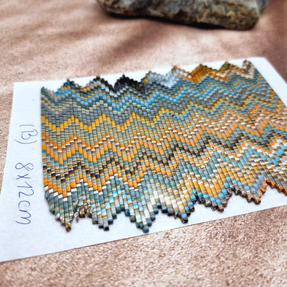 Raw Polymer Clay Veneer (B) "Amazing Bargello"